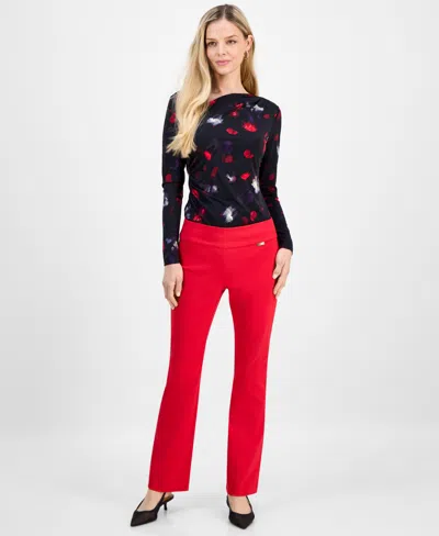 Inc International Concepts Petite Mid-rise Bootcut Pants, Petite & Petite Short, Created For Macy's In Multi