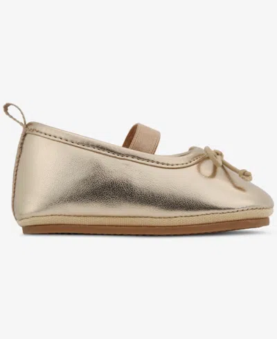 First Impressions Baby Girls Hard Sole Metallic Ballet Flats, Macy's Exclusive In Multi
