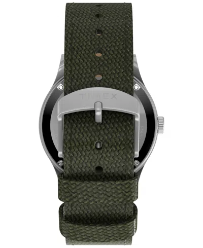 Timex Men's Mechanical Automatic Green Nylon Watch, 40mm In Green