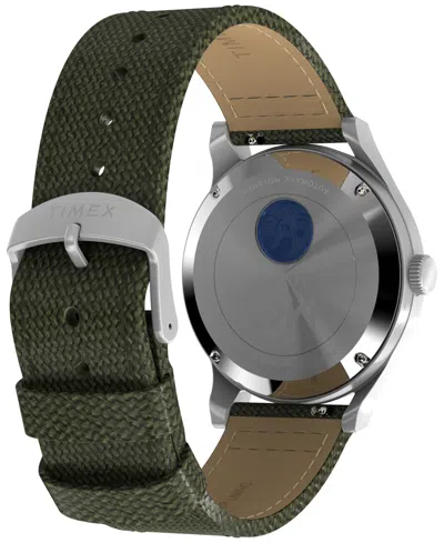 Timex Men's Mechanical Automatic Green Nylon Watch, 40mm In Green