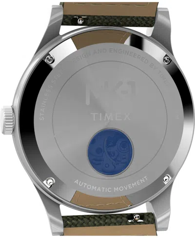 Timex Men's Mechanical Automatic Green Nylon Watch, 40mm In Green