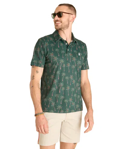Chubbies Men's The Brushstroke Palm Range Polo Shirt In Green
