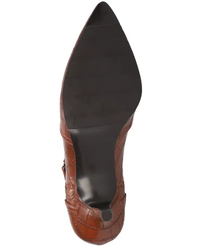 Easy Street Womens Annalee Kitten Heel Dress Boots In Brown