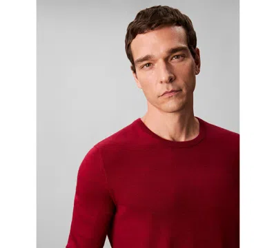 Calvin Klein Men's Classic Fit Crewneck Sweater In Red