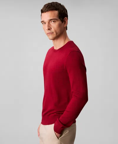 Calvin Klein Men's Classic Fit Crewneck Sweater In Red