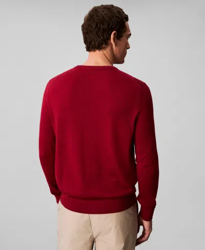 Calvin Klein Men's Classic Fit Crewneck Sweater In Red