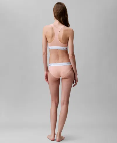 Calvin Klein Women's Modern Cotton Bralette F3785 In Pink
