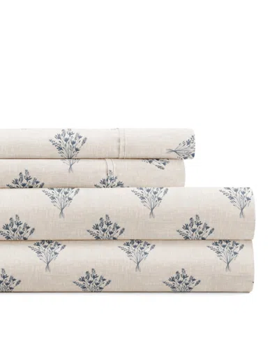 Ienjoy Home Delicate Details 4-p.c. Sheet Set, California King In Gray