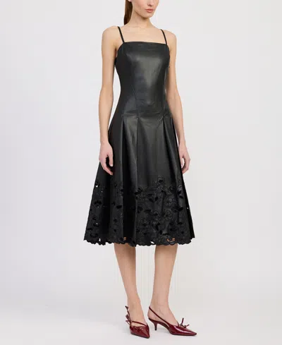 En Saison Women's Nelly Square Neck Midi Dress In Black