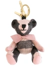 BURBERRY THOMAS BEAR CHARM IN CHECK CASHMERE,399765611237969