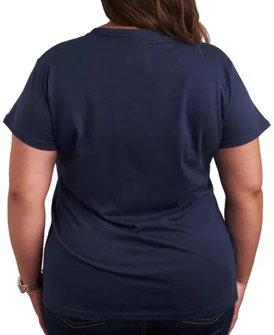 Hybrid Apparel Disney Halloween Minnie Mouse Boo Crew Women's Short Sleeve Graphic T-shirts In Blue