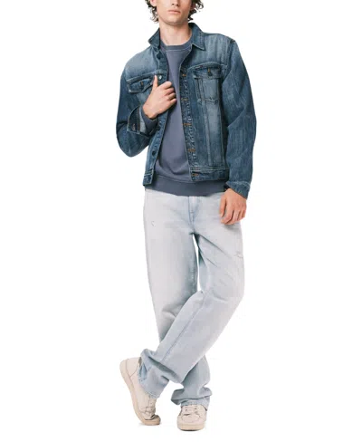 Buffalo David Bitton Men's Famke Crewneck Sweatshirt In Blue