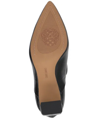 Vince Camuto Women's Haiden Pointed-toe Block-heel Booties In Black