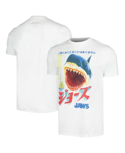 Ripple Junction Men's White Jaws Kanji Poster T-shirt In White