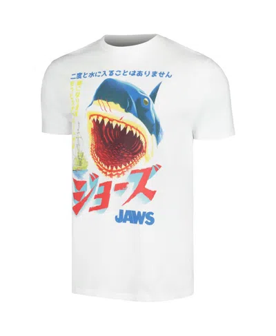 Ripple Junction Men's White Jaws Kanji Poster T-shirt In White