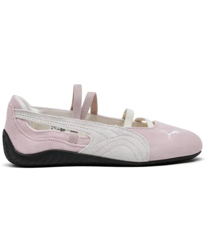 Puma Speedcat Leather Ballerina Flats In Pink