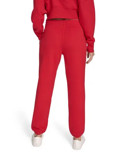 Calvin Klein Women's Performance Flocked Logo Jogger Sweatpants In Red
