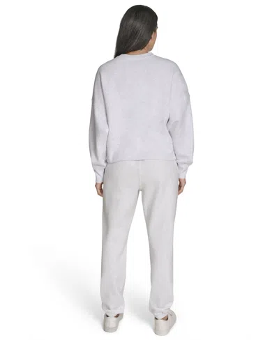 Calvin Klein Women's Performance Flocked Logo Jogger Sweatpants In Gray