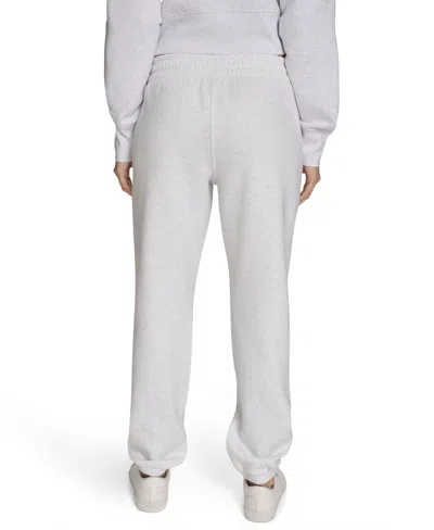 Calvin Klein Women's Performance Flocked Logo Jogger Sweatpants In Gray