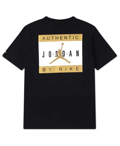 Jordan Boys 8-20 Label Graphic Print T-shirt In Black
