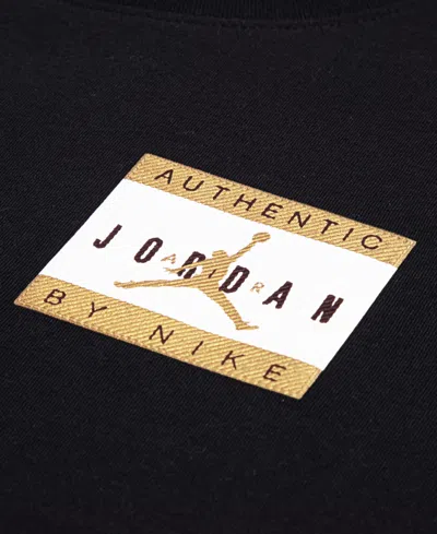 Jordan Boys 8-20 Label Graphic Print T-shirt In Black