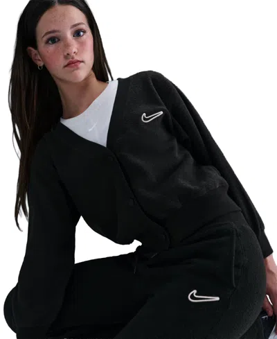 Nike Sportswear Big Kids' (girls') Fleece Pants In Black