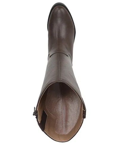 Lifestride Brinley Round Toe Wide Calf Tall Boots In Animal Print