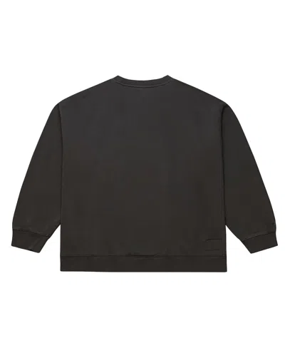 Mitchell & Ness Men's Black Philadelphia Eagles Downtown Crew Vintage Logo Sweatshirt In Black