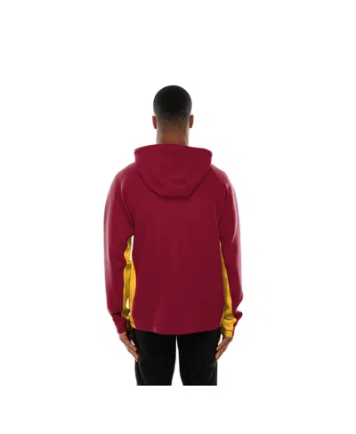 New Era Men's Burgundy Washington Commanders Combine Authentic Raglan Scuba Full-zip Hoodie In Burgundy