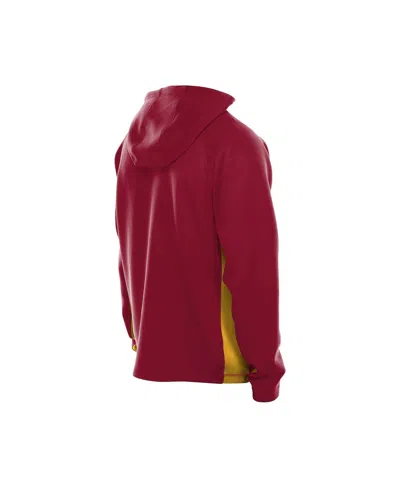 New Era Men's Burgundy Washington Commanders Combine Authentic Raglan Scuba Full-zip Hoodie In Burgundy