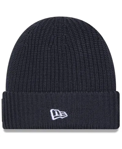 New Era Men's Charcoal Houston Texans 2025 Sideline Cold Weather Cuffed Knit Hat In Black