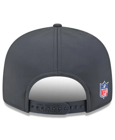 New Era Men's Charcoal Philadelphia Eagles 2025 Sideline Cold Weather Split Panel 9fifty Snapback Hat In Gray