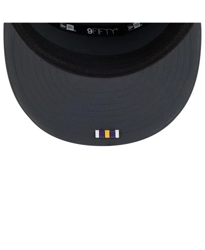 New Era Men's Charcoal Minnesota Vikings 2025 Sideline Cold Weather Split Panel 9fifty Snapback Hat In Gray