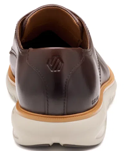 Johnston & Murphy Larkin Plain Toe Derby In Brown