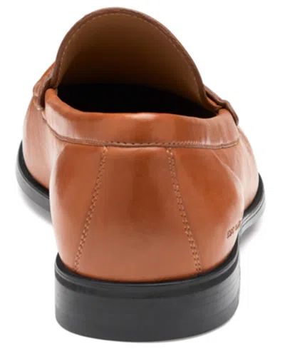 Johnston & Murphy Men's Harrison Penny Slip-on Round Toe Loafers In Brown