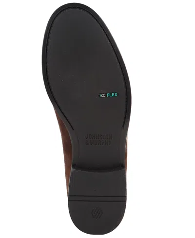 Johnston & Murphy Men's Harrison Penny Slip-on Round Toe Loafers In Brown