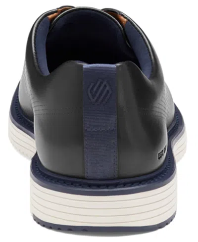 Johnston & Murphy Upton Perforated Plain Toe Oxford In Black