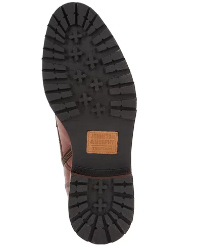 Johnston & Murphy Dudley Plain Toe Lug Boot In Brown