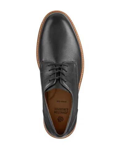 Johnston & Murphy Men's Calder Plain Round Toe Edge Detailing Shoes In Black