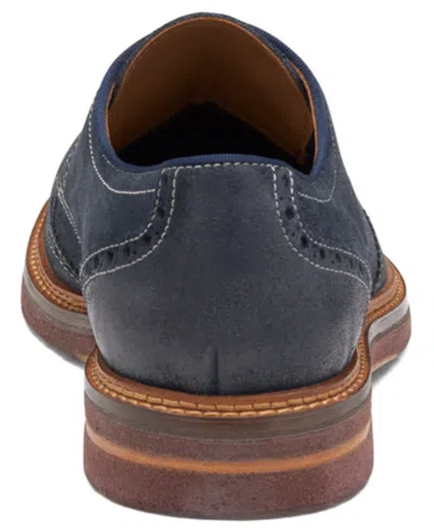 Johnston & Murphy Calder Wingtip Derby In Blue
