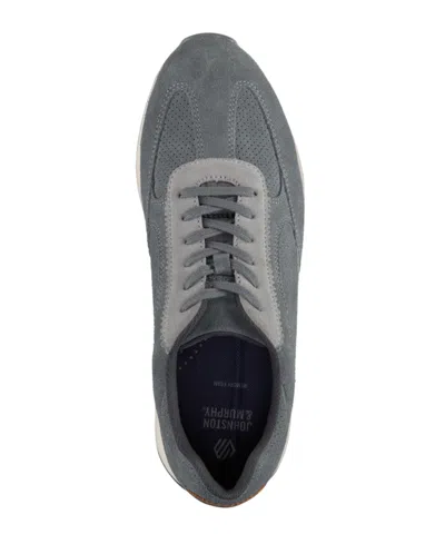 Johnston & Murphy Chase Perforated Sneaker In Gray