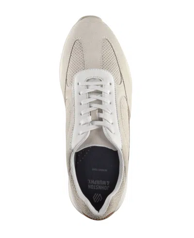 Johnston & Murphy Chase Perforated Sneaker In White