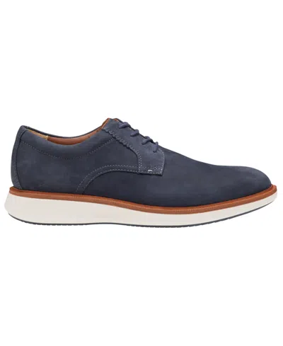 Johnston & Murphy Parker Waterproof Plain Toe Derby In Blue