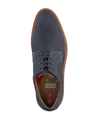 Johnston & Murphy Parker Waterproof Plain Toe Derby In Blue