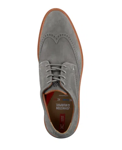 Johnston & Murphy Parker Waterproof Wingtip Derby In Gray
