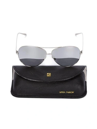 Shop Linda Farrow Aviator Sunglasses