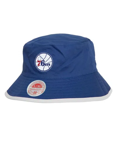 Mitchell & Ness Men's Black Philadelphia 76ers Flip It Reversible Bucket Hat In Black