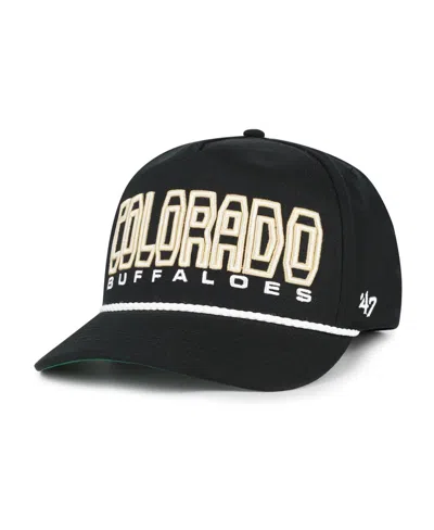 47 Brand Big Boys And Girls Black Colorado Buffaloes Byline Hitch Adjustable Hat In Black