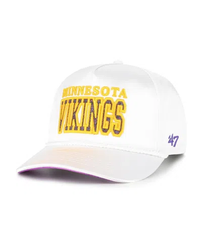 47 Brand Women's White Minnesota Vikings Outspoken Hitch Adjustable Hat In White