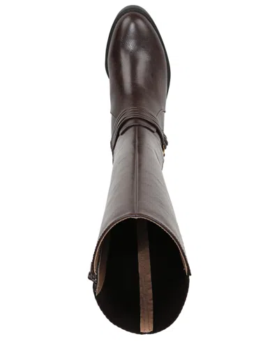 Lifestride Brighton Round Toe Wide Calf Tall Boots In Brown